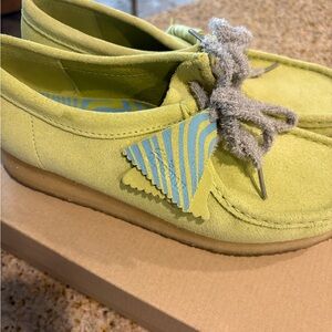 Clarks Wallabies Lime Green